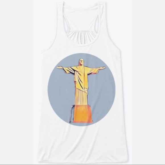 Casual tank top featuring - Christ the redeemer - Picture 1 of 2